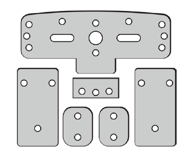 Cal-Royal 612 Vertical Rod Shim Kit, 1/8" Thick
