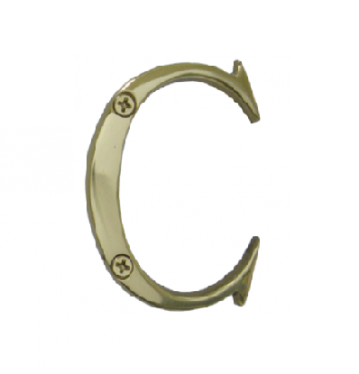 Cal-Royal SBL 3" or 4" Solid Brass Letter A-F