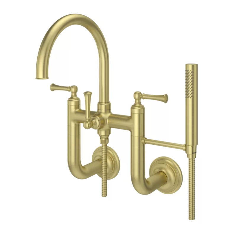 Pfister LG6-3TB Tisbury Wall Mount Tub Filler with Hand Shower