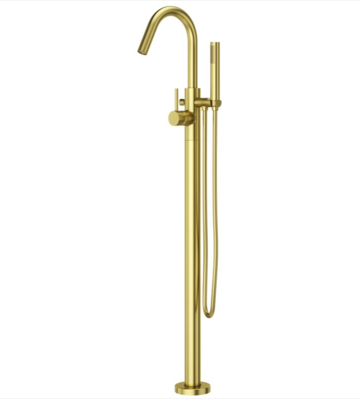 Pfister LG6-1MF Modern Single Hole Free-Standing Tub Filler with Hand Shower