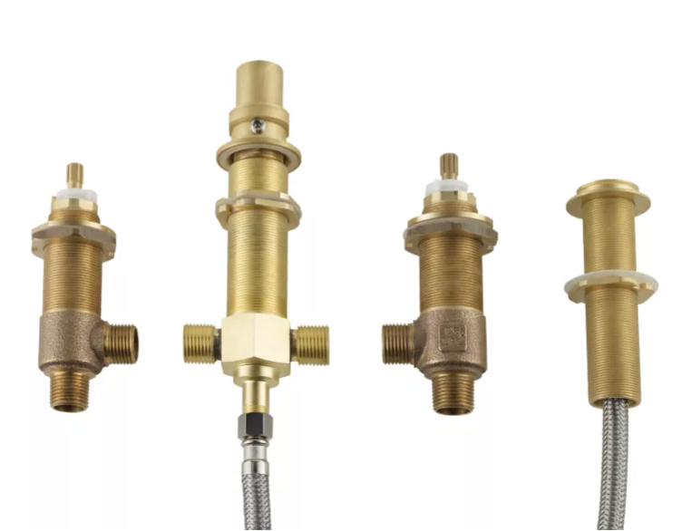 Pfister 0X6-440R Universal Adjustable Roman Tub Valve and Hand Shower Rough