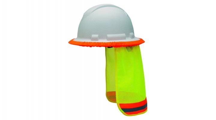 Pyramex HPESHADE10 Hi-vis Yellow Hard Hat Neck Shade