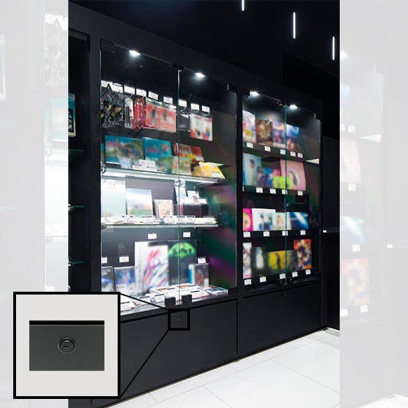 Sugatsune 7810-24NI-D Cabinet Lock For Drawer, Finish-Satin Nickel