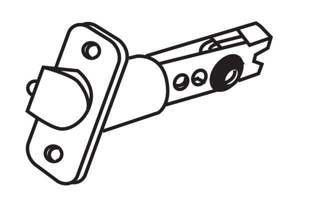 Delaney 9045R Adjustable Dead Latch - Entry Lever