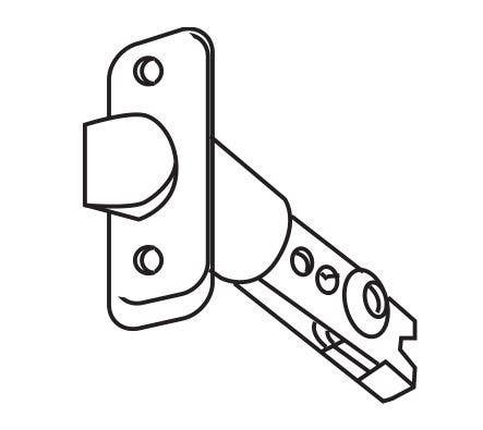 Delaney 2100 Sandcast Only Adjustable Latch w/ Round Faceplate