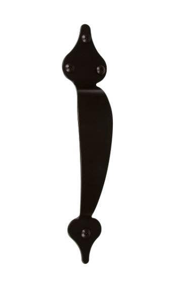 Delaney BD0144 Barn Door Pull Handle - Spade, Matte Black