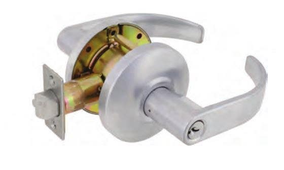 Delaney E Series SD Lever Style Grade 2 Heavy Duty Cylindrical Leverset, Finish - Satin Chrome