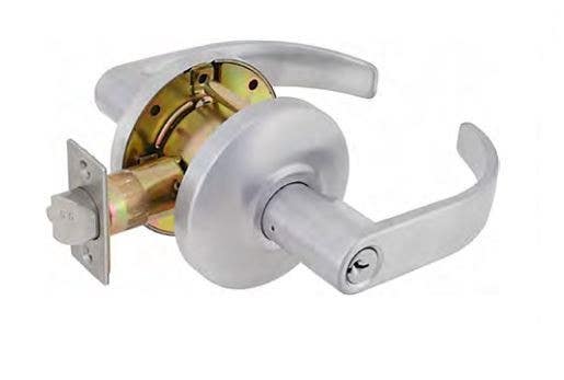 Delaney RH Series SD Lever Style Grade 2 Medium Tubular Leverset, Finish - Satin Chrome