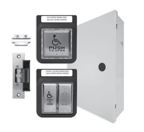 LCN 8310-2420 Push Plate Restroom Kit