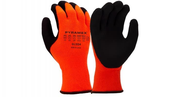 Pyramex GL504 Sandy Latex Gloves