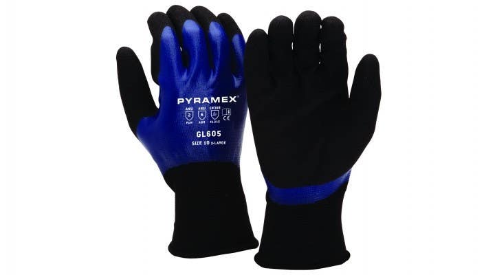 Pyramex GL605 Sandy Nitrile Gloves