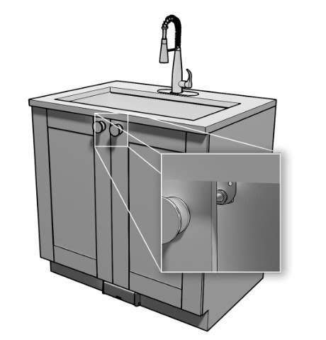 Tapmaster 1758 Combination - Kick Plate & Cabinet Door Faucet Activator