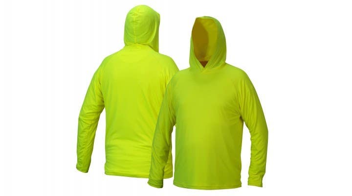Pyramex RLPH110NS Non-Rated Long Sleeve Pullover Hoodie - Lime
