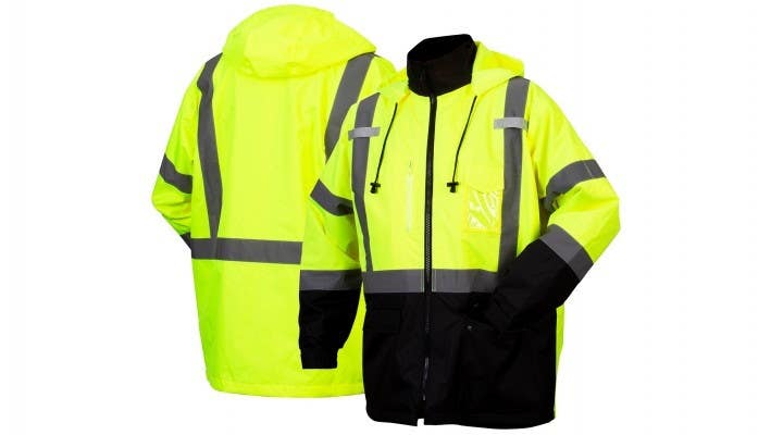 Pyramex RP3110 Type R - Class 3 Hi-Vis Lime Parka