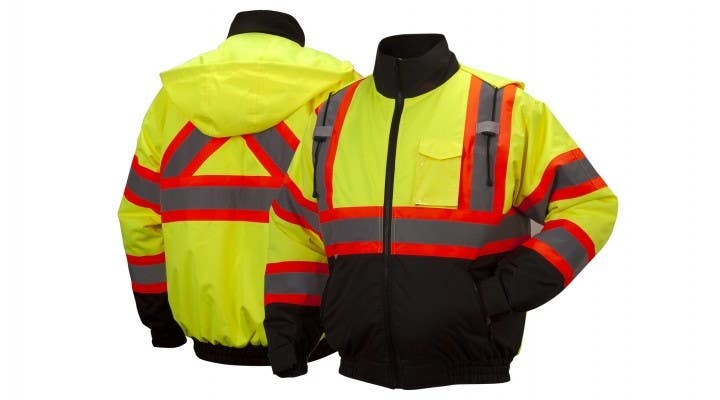 Pyramex RCJ3210 Type R - Class 3 Hi-Vis Lime Canadian Jacket