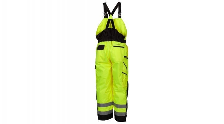 Pyramex RWB4610 Type R - Class E H-Vis Lime Winter Bib Pants