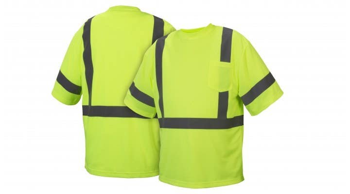 Pyramex RTS3310 Type R - Class 3 Hi-Vis Lime T-Shirt