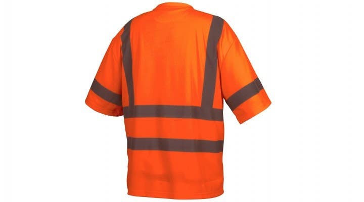Pyramex RTS3420 Type R - Class 3 Hi-Vis Orange T-Shirt w/Heat Sealed Tape