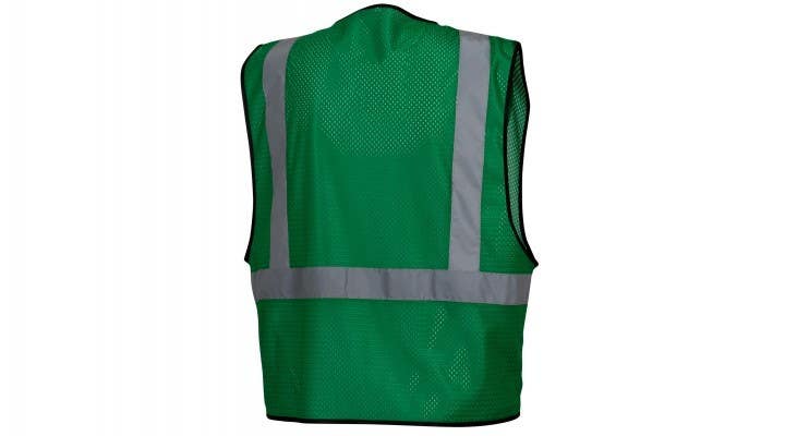 Pyramex RV1235 Green Mesh Vest w/Reflect Material