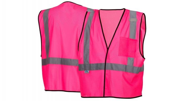 Pyramex RV1270 Pink Mesh Vest w/Reflect Material