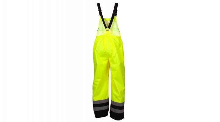 Pyramex RRWB3110 PU/Poly Premium Hi-vis Rainwear Bibs