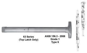 Detex ADVANTEX 63 Series Concealed Vertical Rod Exit Device ( Narrow Stile For Hollow Metal Door )