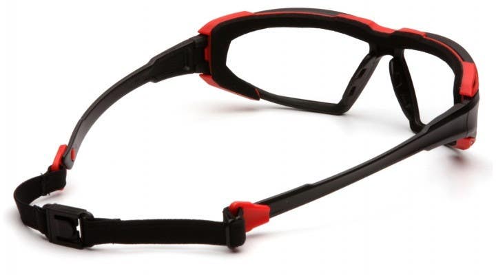 Pyramex SBR50 Highlander Safety Glasses w/Black & Red Frame