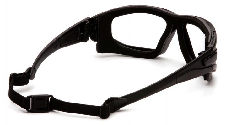 Pyramex SB70 I-Force Slim Safety Glasses Dual Pane w/Black Temples/Strap
