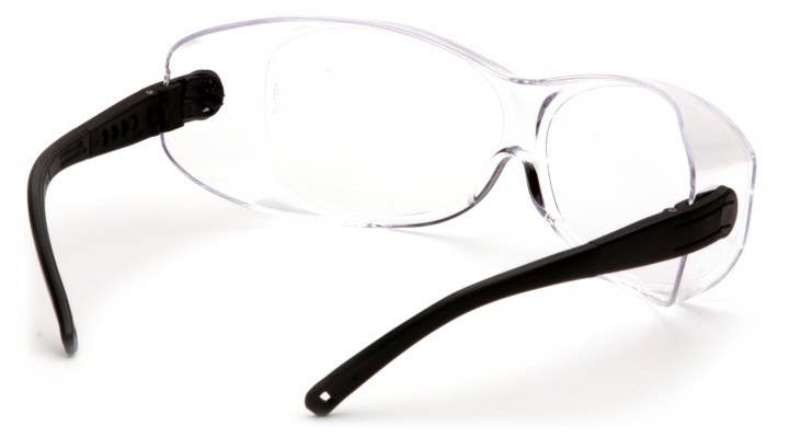 Pyramex S75 OTS XL Safety Glasses w/Black Temples