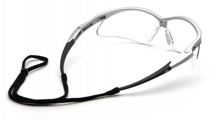 Pyramex SS63 PMXTREME Safety Glasses w/Silver Frame & Cord