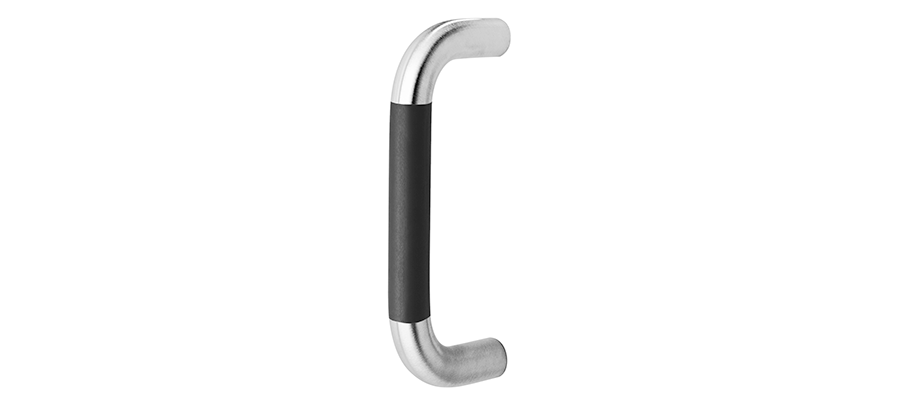 Rockwood 190-RKW 90 Degree Straight Door Pull with Santoprene Grip, 12" Pull Center to Center
