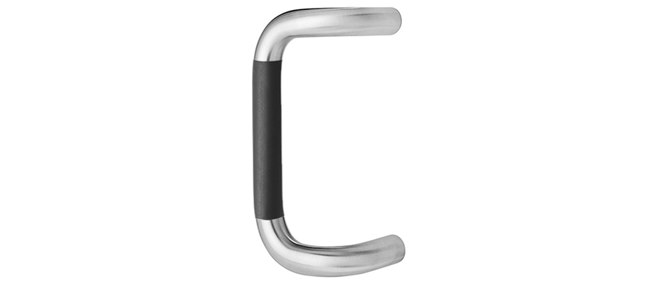Rockwood BF195 90 Degree Offset Door Pull with Santoprene Grip, 18" Pull Center to Center
