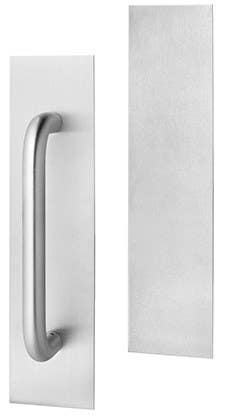 Rockwood 107 x 73B/73BL Concealed Mount Pull Plate Sets-3-1/2" x 15" Plate