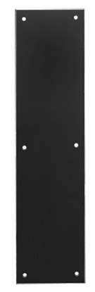 Rockwood 75A Laminate and Clear Plastic - Square Corners Push Plate-3" x 12" Plate