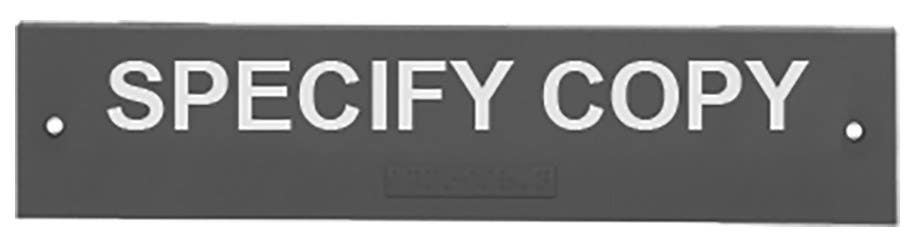 Rockwood BF680 Barrier Free Engraved Sign with Braille Translation