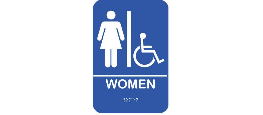 Rockwood BFM688 BFM Series ADA Molded Plastic Signs