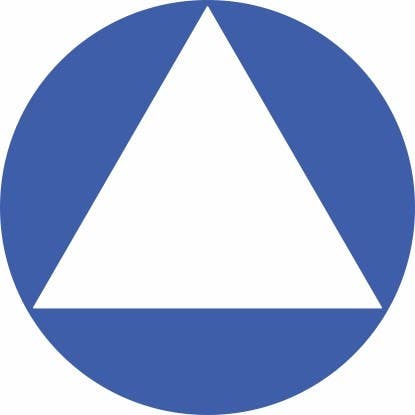 Rockwood BFM624 BFM Series Molded Plastic Signs-Blue Finish