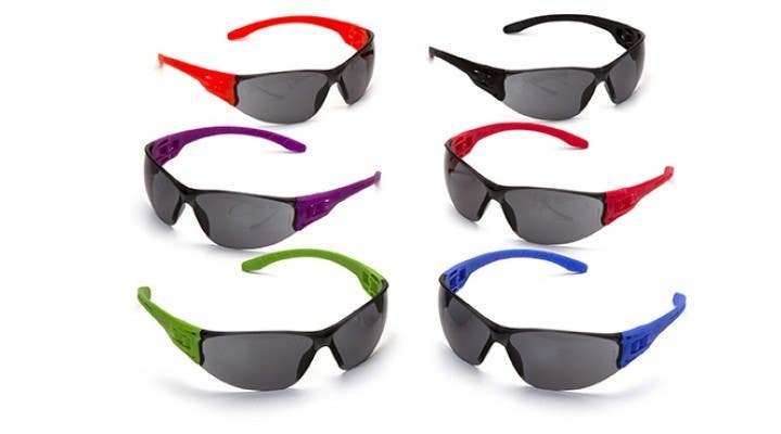 Pyramex S95 Trulock Safety Glasses w/Assorted Temple Colors