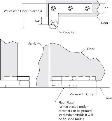 Rockwood CP40 Standard Floor Pivots