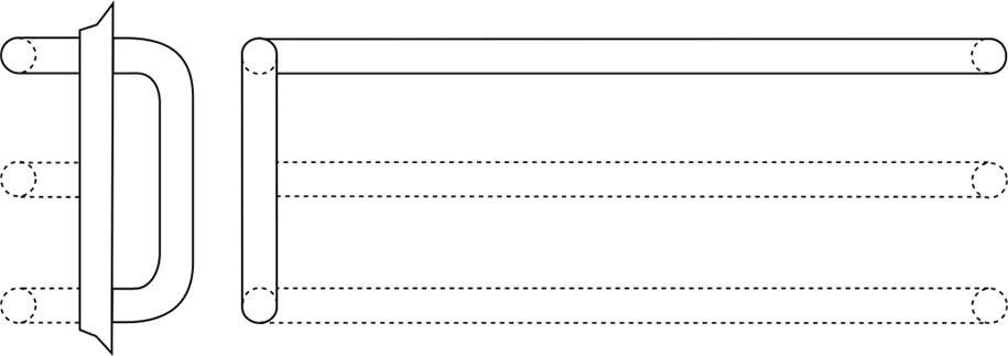 Rockwood RM351 Straight Push Pull Sets-1-1/4" Diameter