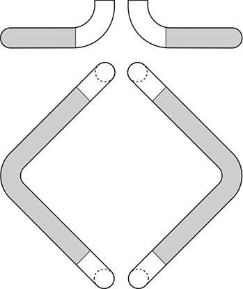 Rockwood RM415-15 Angle Pull with GripZone