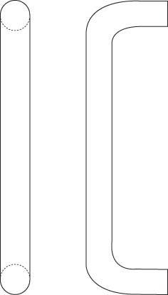 Rockwood RM7 Wire Pull w/o Base Plate For Cabinets, Casework, and Closets