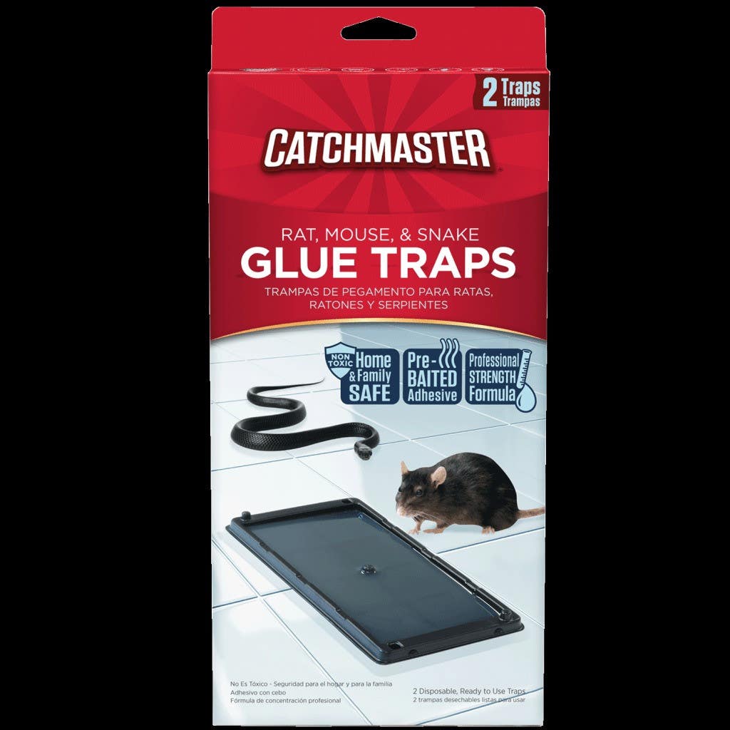 Catchmaster 402 Rat, Mouse Insect & Snake Glue Board, 2 Pack