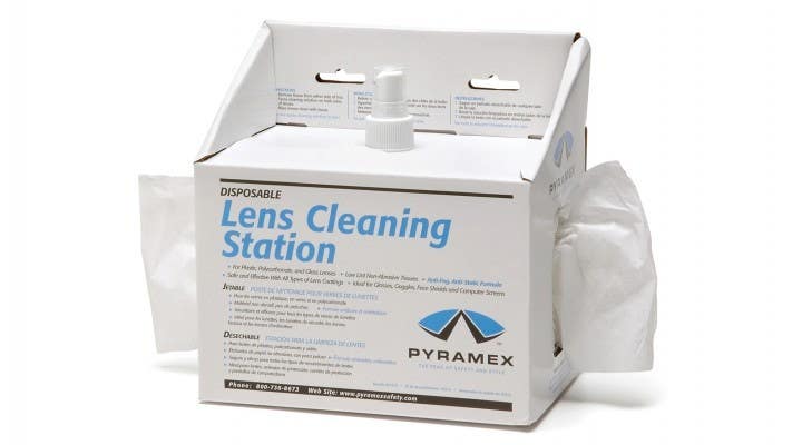 Pyramex LCS10 Lens Cleaning Station w/8 Oz Cleaning Solution/600 Tissues
