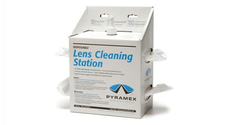 Pyramex LCS20 Lens Cleaning Station w/16 Oz Cleaning Solution/1200 Tissues