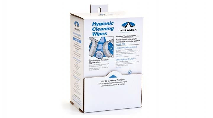Pyramex HCW100 Box with 100 Alcohol Free Hygenic Wipes