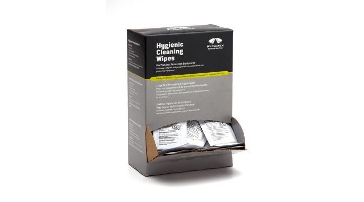 Pyramex HCW100A Box with 100 Hygenic Wipes with Alcohol