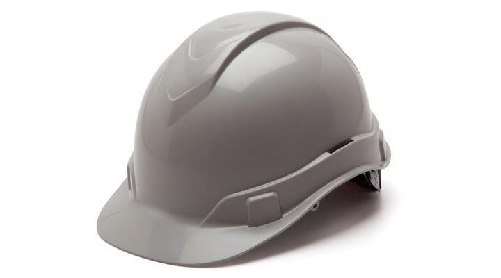 Pyramex HP441 Ridgeline Cap Style Hard Hat w/4 Pt Ratchet Suspension