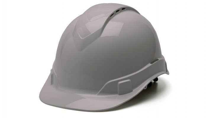 Pyramex HP441 Ridgeline Vented Cap Style Hard Hat w/4 Pt Ratchet Suspension