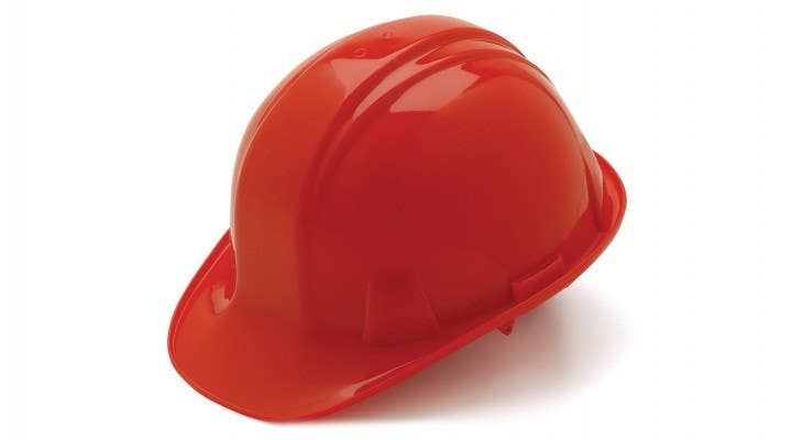 Pyramex HP160 SL Series Cap Style Hard Hat w/6 Pt Snap Lock Suspension